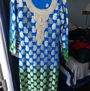 Paki mehndi themed shalwar kameez